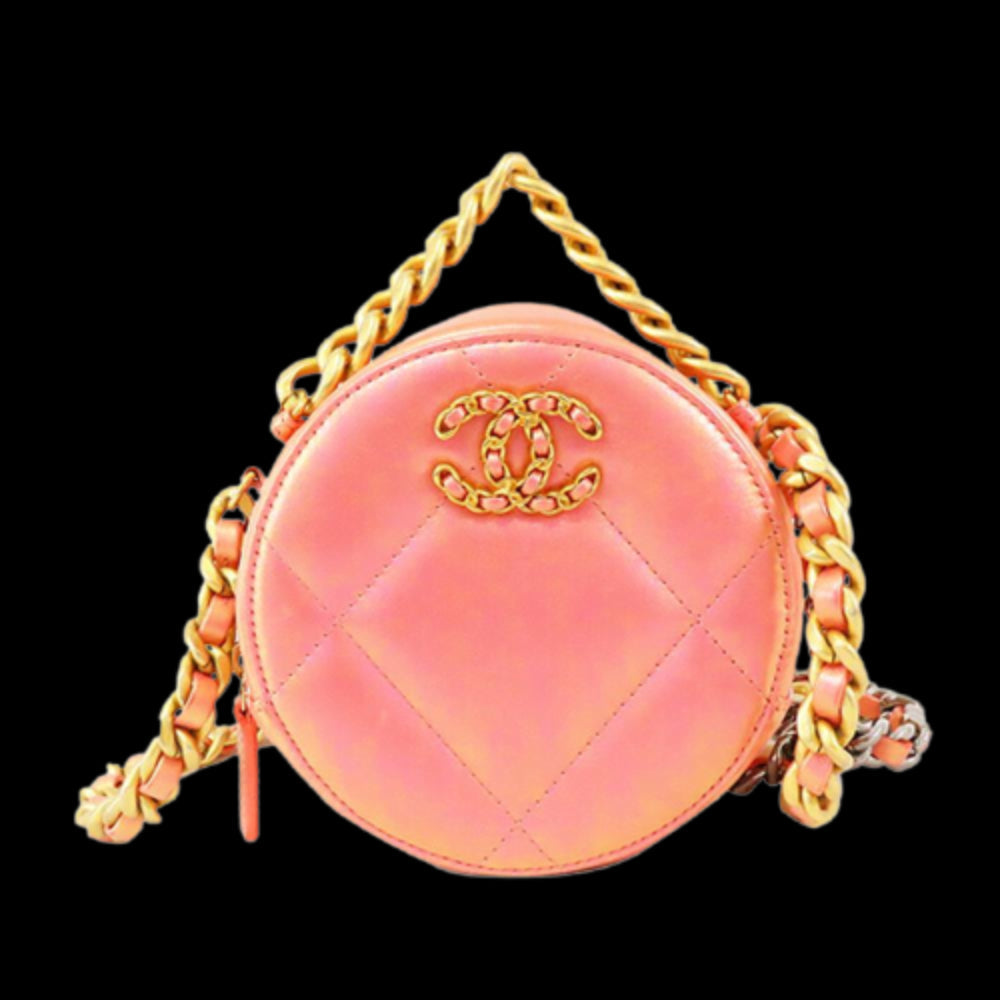 Pink Leather Chanel Clutch