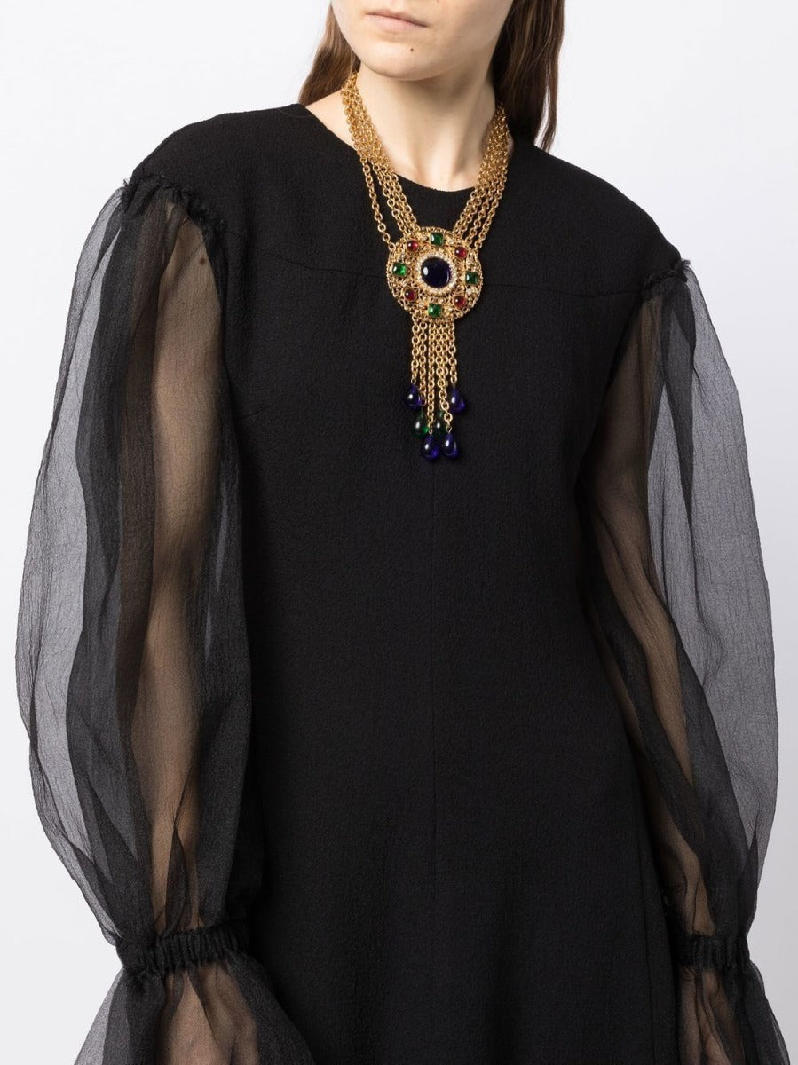 Top Quality Chanel Openwork Medallion Necklace