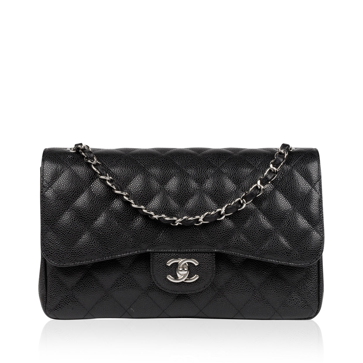 Chanel Classic Flap Bag Jumbo SHW