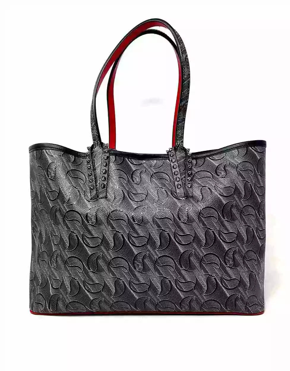 Christian Louboutin Cabata Monogram Small Black Tote Bag