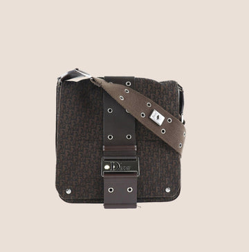 CHRISTIAN DIOR 2005 BROWN DIORISSIMO STREET CHIC CROSSBODY BAG