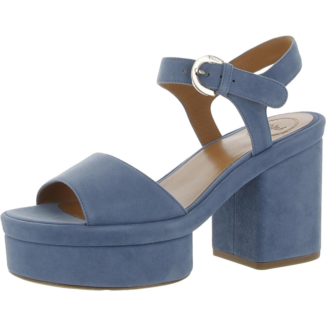 Odina Womens Suede Leather Ankle Strap