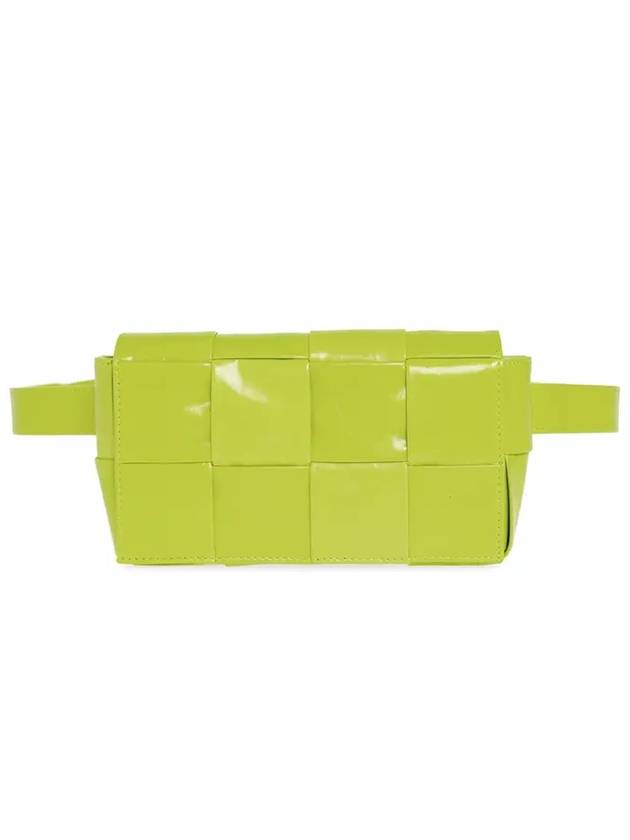 Bottega Veneta Intrecciato Cassette Mini Belt Bag Acid Kiwi