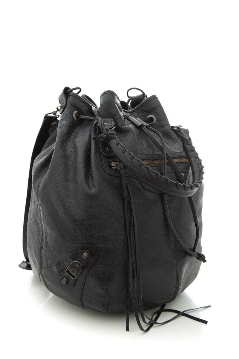 Balenciaga Black 2 Way City Handbag