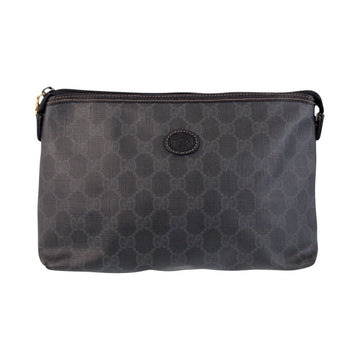 Gucci Vintage Black PVC Clutch Bag
