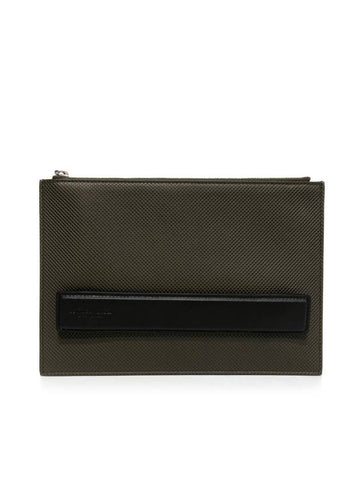 Bottega Veneta Leather Clutch Bag Green