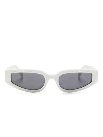 CELINE Eyewear Triomphe Cat Eye Sunglasses Shiny White