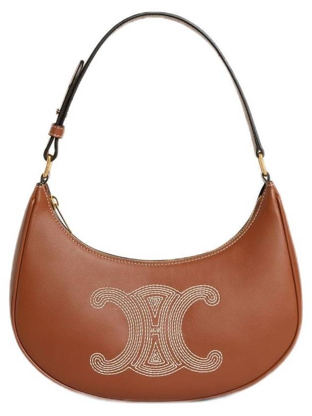 CELINE Triomphe Ava Shoulder Bag Tan