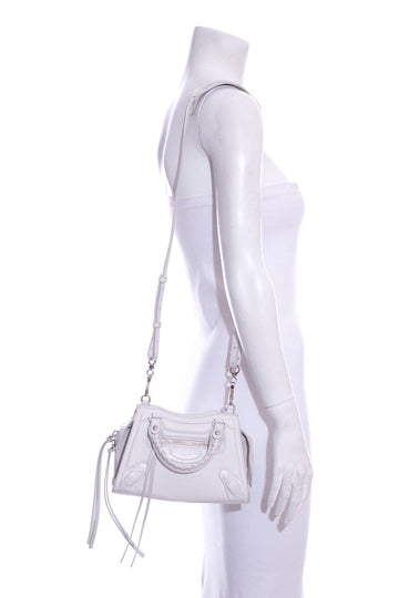 Balenciaga White Leather Neo Classic City Handbag