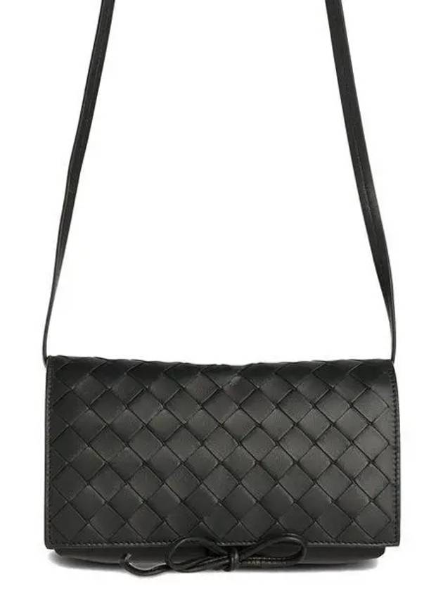 Bottega Veneta Intrecciato Mini Cross Bag Black