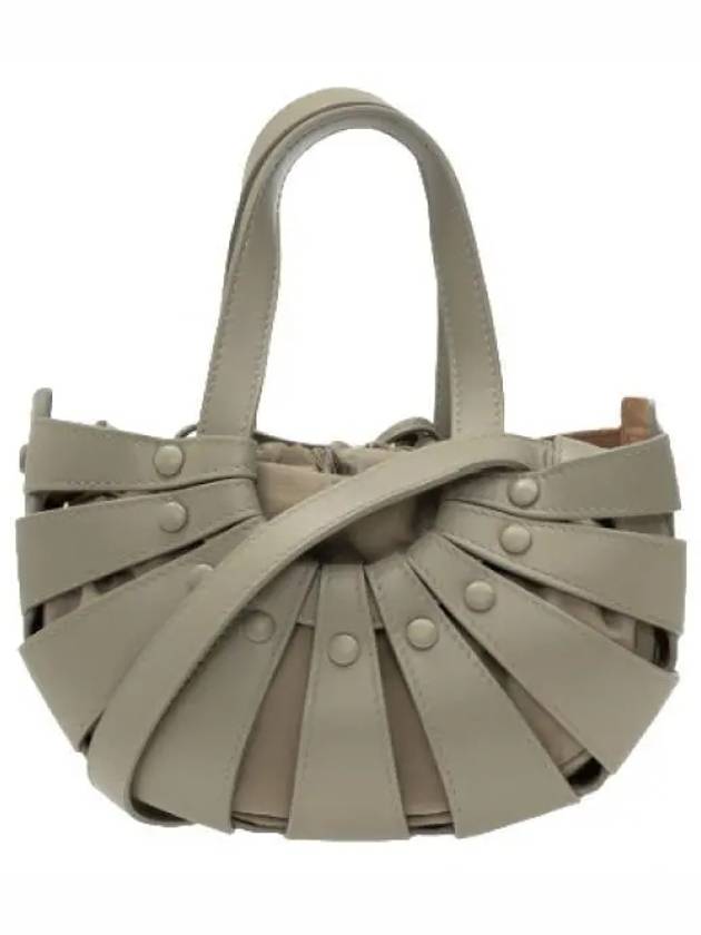 Bottega Veneta Shell Cut-out Tote Bag Taupe