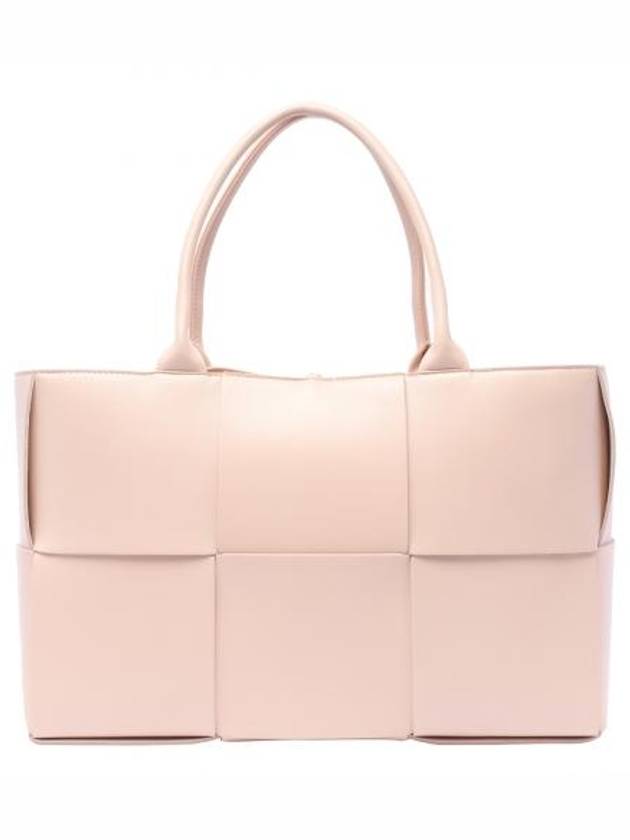 Bottega Veneta Intrecciato Arco Medium Tote Bag Pink