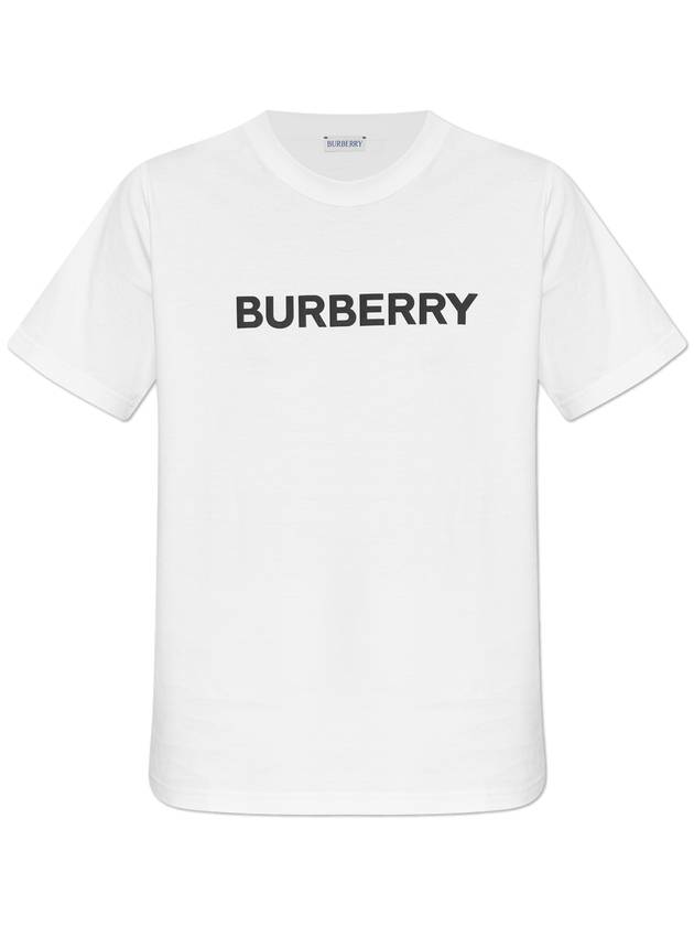 Burberry Logo Cotton Short Sleeve T-Shirt White