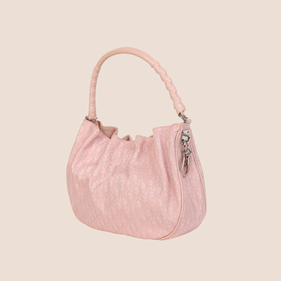 CHRISTIAN DIOR PINK DIORISSIMO LOVELY CHARM HOBO BAG