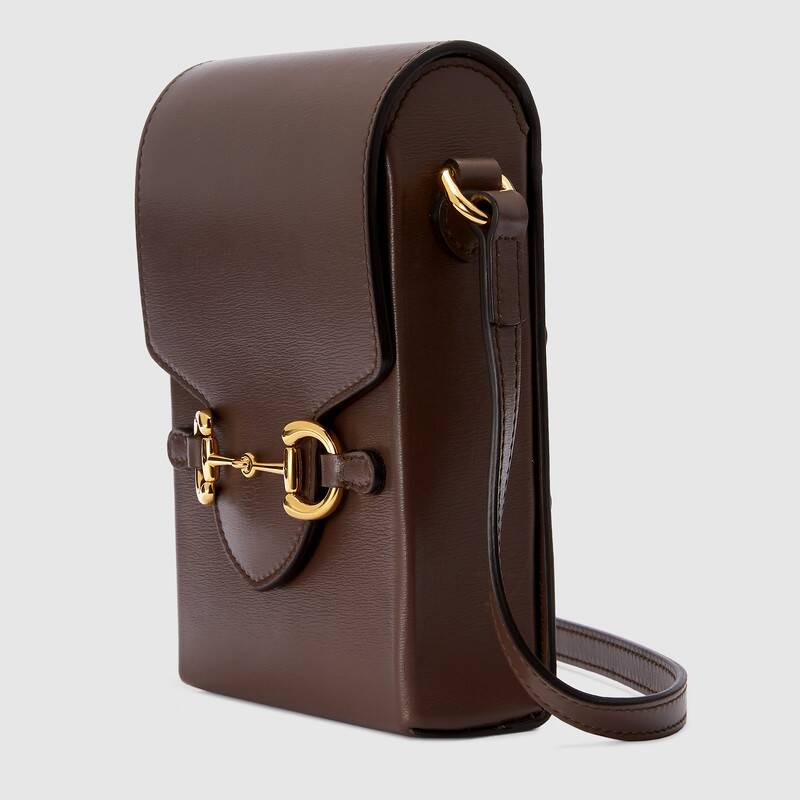 Gucci Horsebit 1955 Mini Bag Brown Leather
