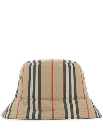 Burberry Embroidered Cotton Bucket Hat Beige