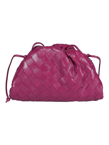 Bottega Veneta Intrecciato Mini Pouch Bag Cinnabar