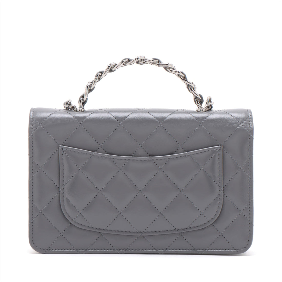 Chanel Matrasse  2WAY Shoulder Bag Gr Silver G