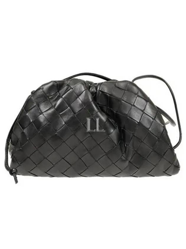 Bottega Veneta Intrecciato Mini Pouch Bag Black