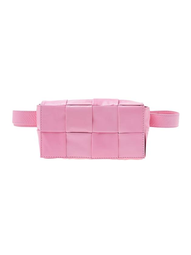 Bottega Veneta Intrecciato Cassette Mini Belt Bag Pink