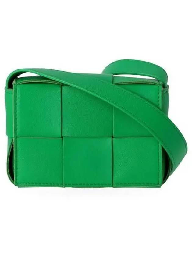 Bottega Veneta Intrecciato Cassette Small Cross Bag Green