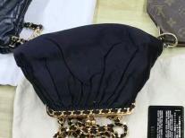 Chanel Kiss Lock Bag Velvet Shoulder Bag