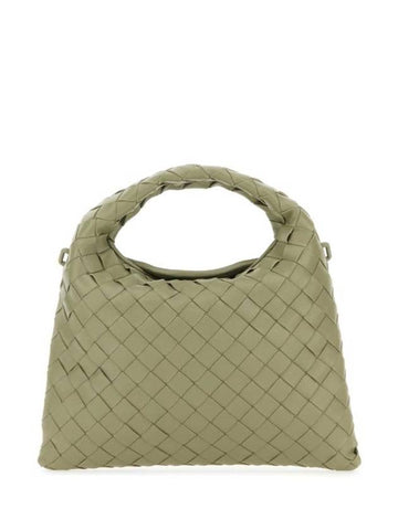 Bottega Veneta Intrecciato Mini Hop Tote Travertine