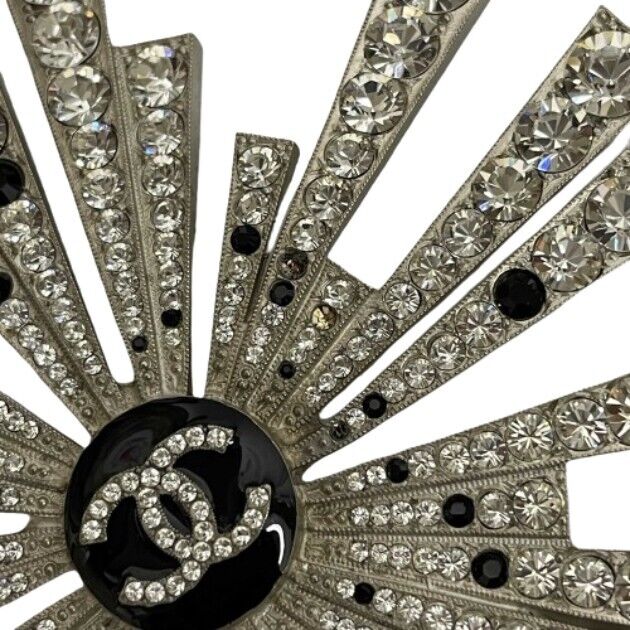 Top Quality Chanel New CC Comete Pendant 2005 Palladium Plated Strass Necklace