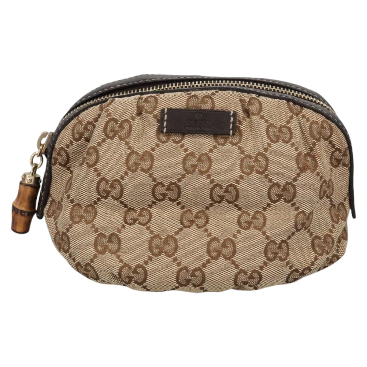 Gucci Bamboo  Canvas Clutch Bag