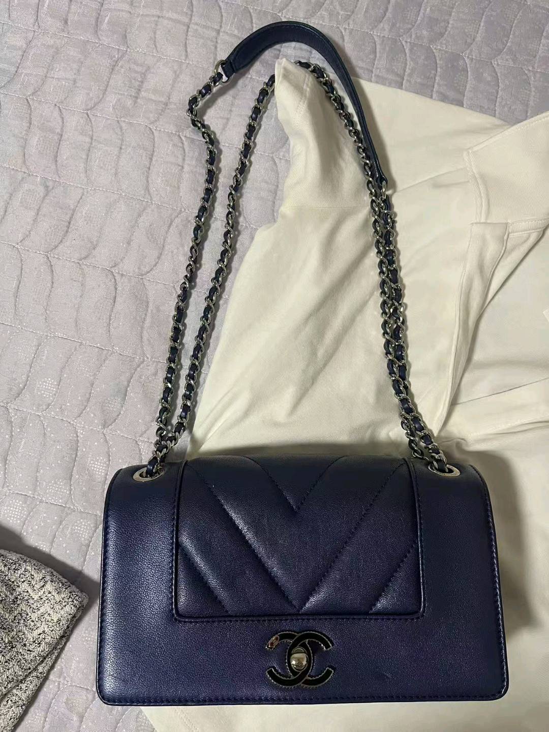 Chanel Flap Bag Lambskin Shoulder Bag