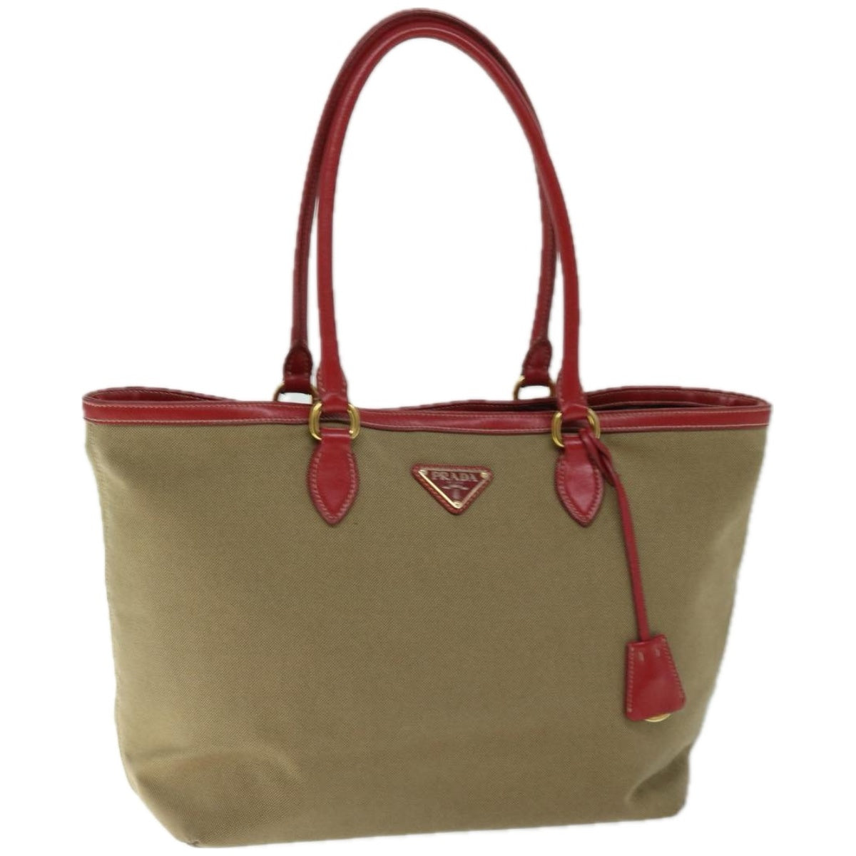 PRADA Tote Bag Canvas Brown  ep3385