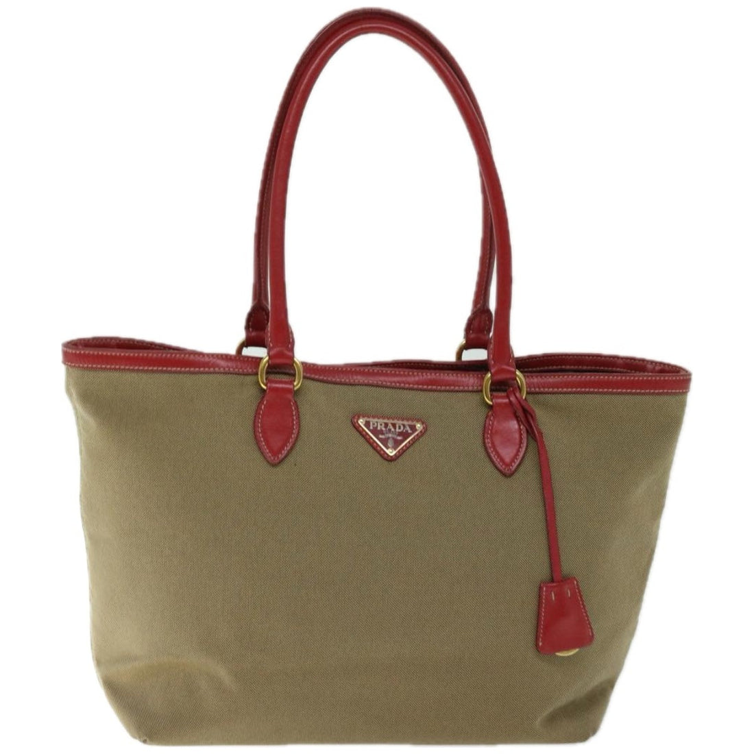 PRADA Tote Bag Canvas Brown  ep3385