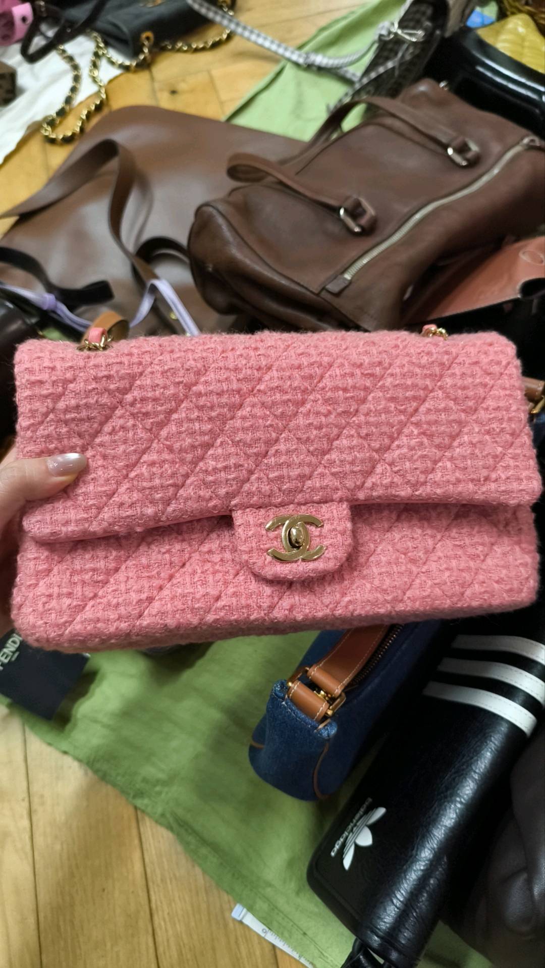 Chanel Classic Flap Tweed Shoulder Bag