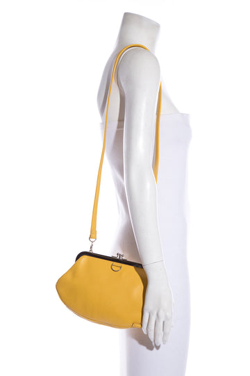 Vetements Yellow Leather Shoulder Monogram Bag