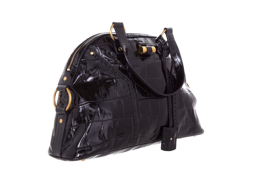 YSL Vintage Black patent Handbag