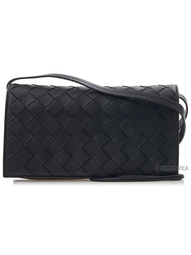 Bottega Veneta Intrecciato Mini Cross Bag Black
