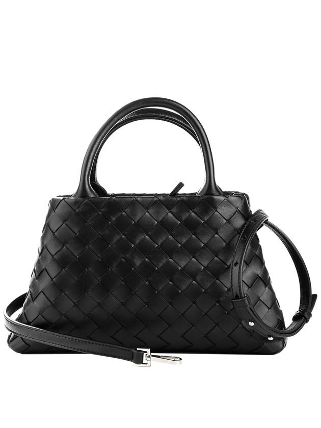 Bottega Veneta Intrecciato New Roma Tote Bag Black