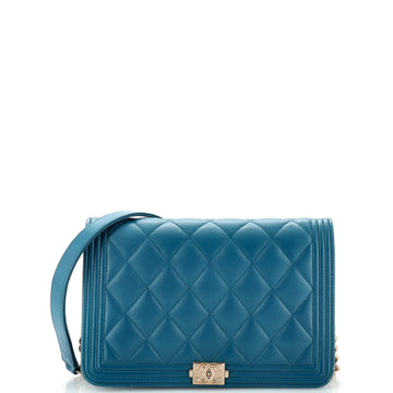 CHANEL Boy Wallet on Chain Quilted Lambskin