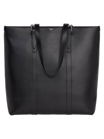 CELINE Cabas Buckle Smooth Calfskin Tote Bag Black