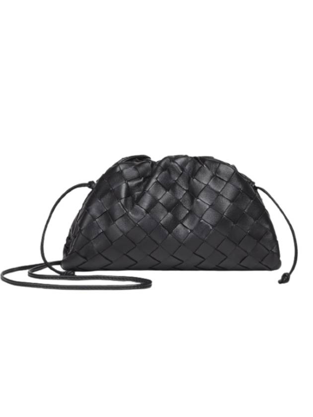 Bottega Veneta Intrecciato Mini Pouch Bag Black