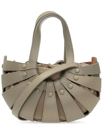 Bottega Veneta Shell Cut-out Tote Bag Taupe