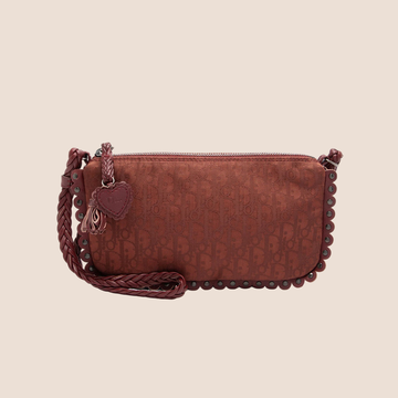 CHRISTIAN DIOR BURGUNDY DIORISSIMO CROSSBODY BAG
