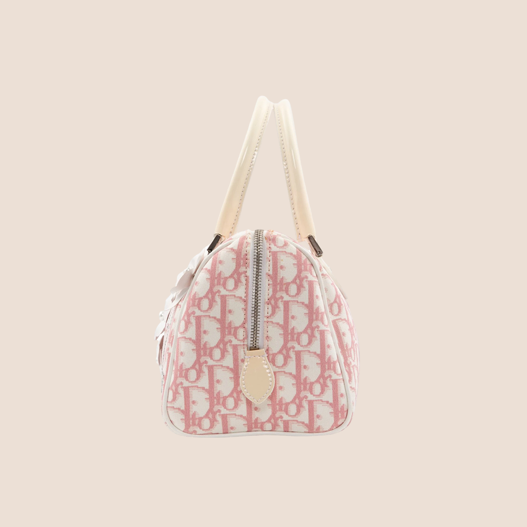 CHRISTIAN DIOR 2004 PINK TROTTER GIRLY BOSTON BAG