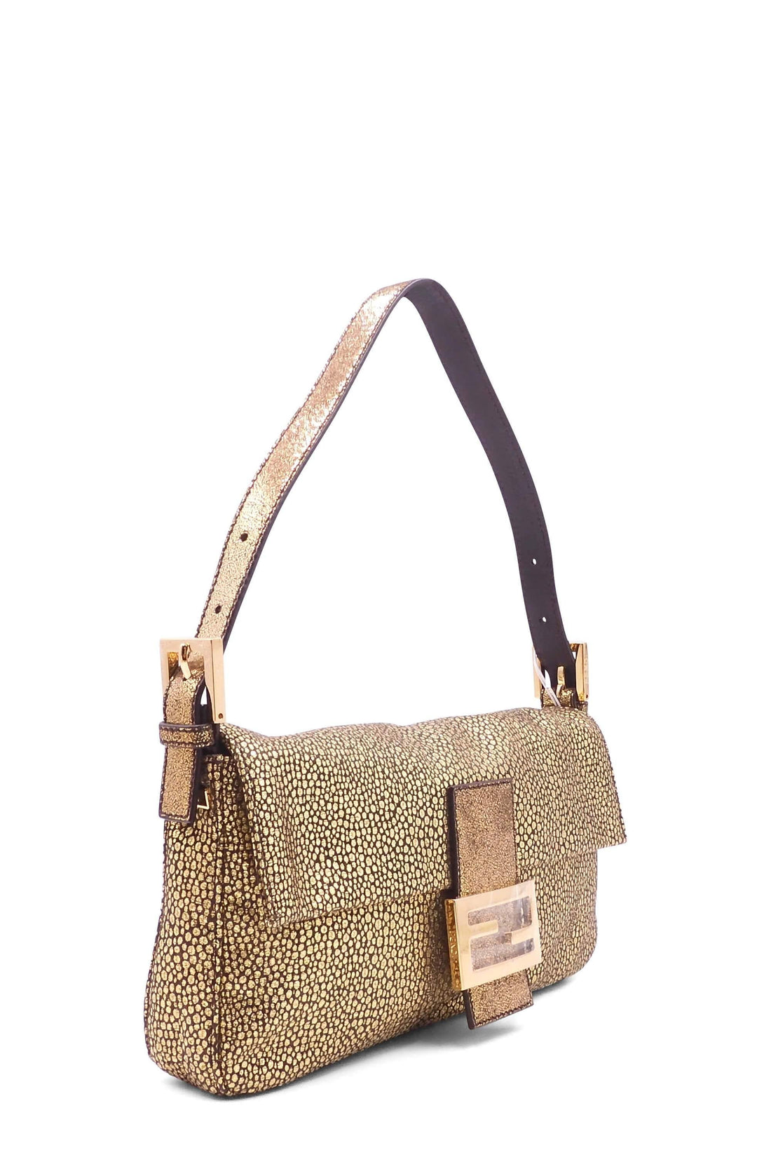 Embellished Baguette Gold