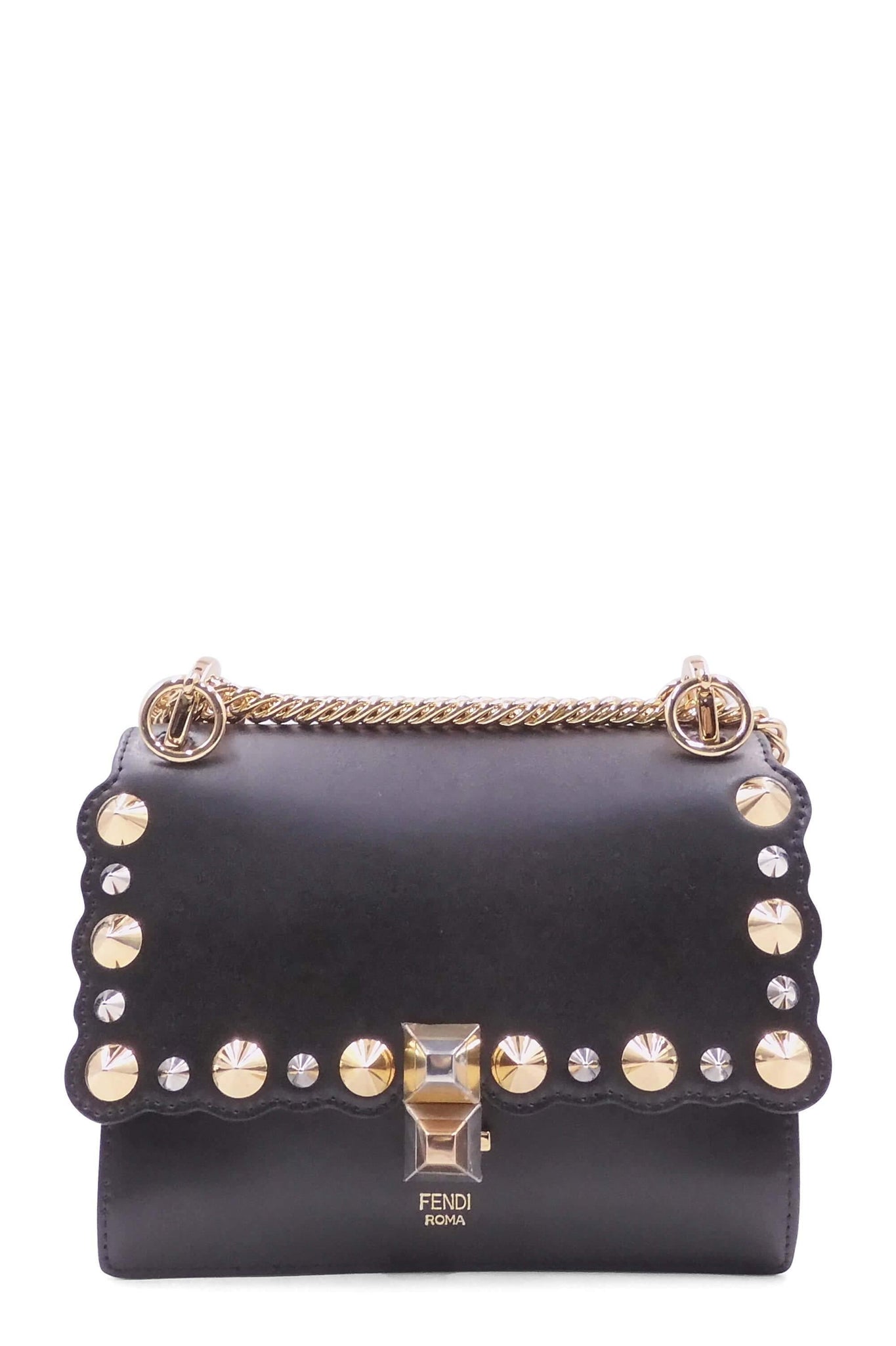 Small Kan I Embellished Pearl Black