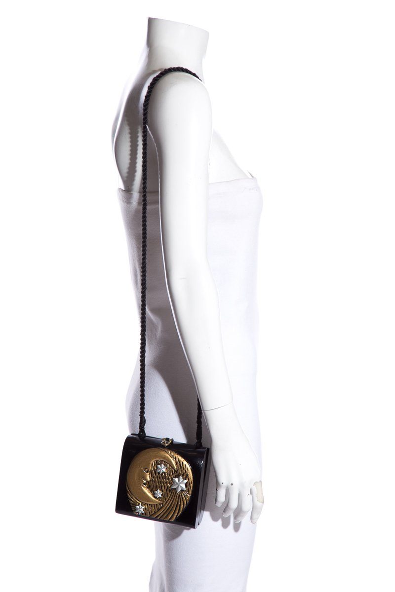 Timmy Woods Handmade Black & Gold Shoulder Bag