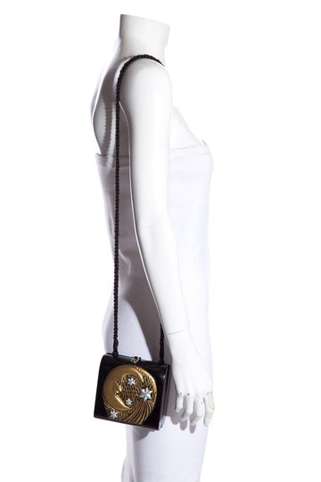 Timmy Woods Handmade Black & Gold Shoulder Bag