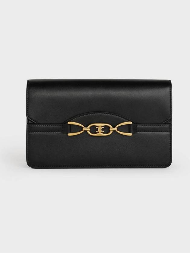 CELINE Chain Wallet Cross Bag Black