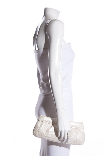 Nancy Gonzalez Ivory Clutch