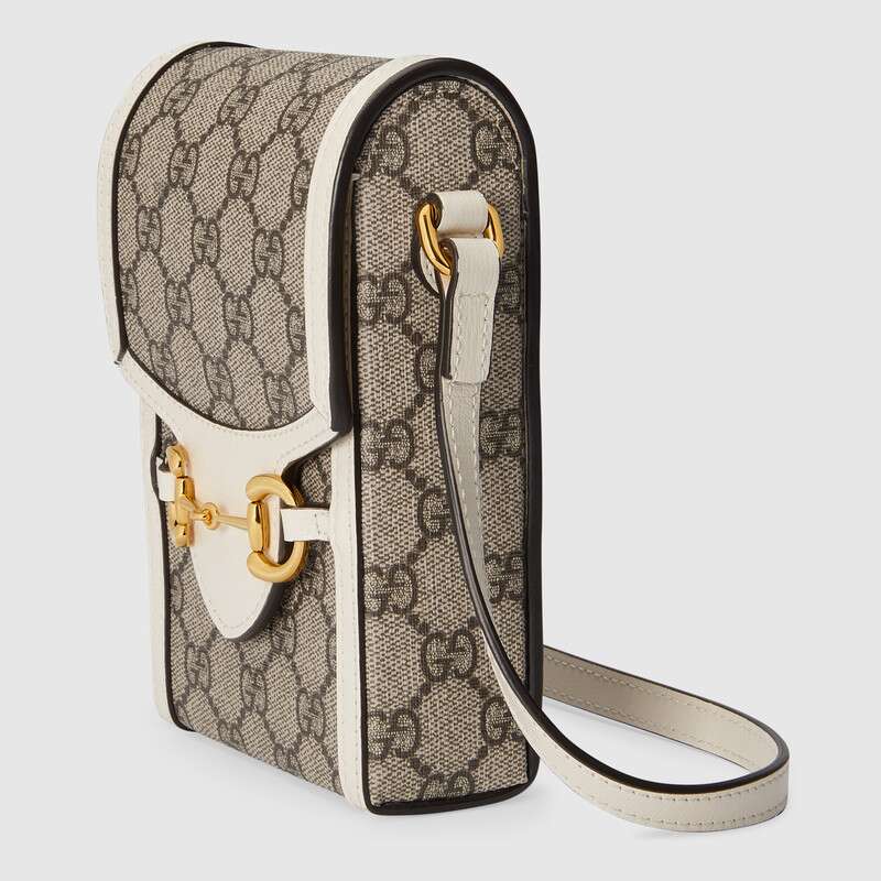 Gucci Horsebit 1955 Mini Bag White Leather